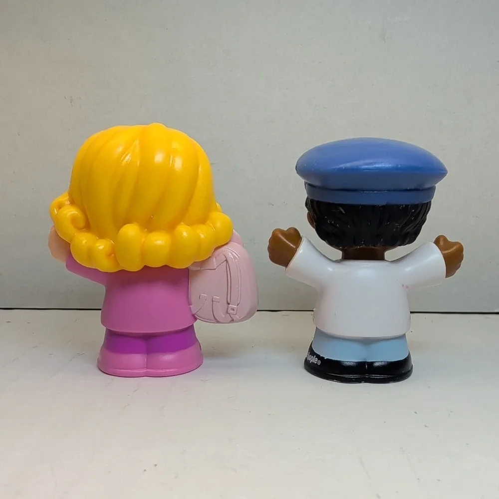 Fisher-Price Little People Figure Lot of 5 Pilot Traveler Doctor Farmer Rabbit